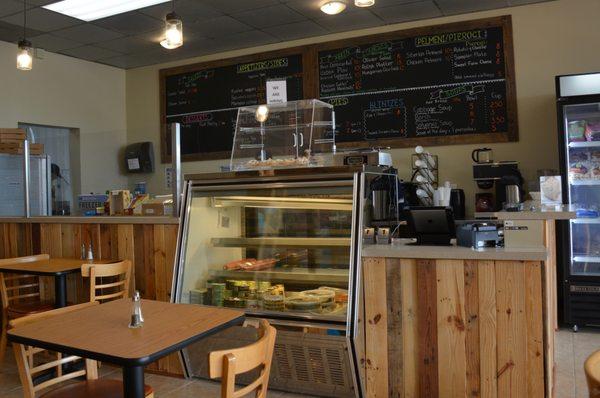 Front Counter with Menu Board in Back on Wall