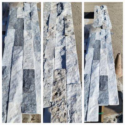 Stack stone samples for the home exterior remodel