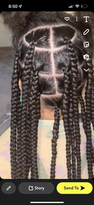 Knotless braids