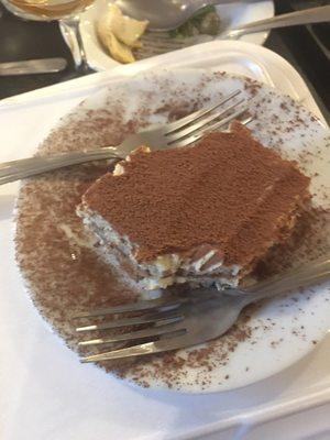 Tiramisu (couldn't wait for the picture) delicious