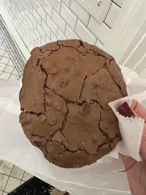 Chocolate brownie walnut cookie ($3.95)