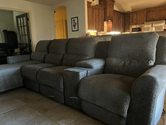 Sectional cleaned by Stanley steemer