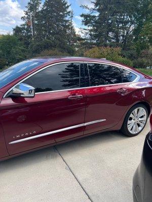 My car windows matched. Front where expertly done to match rear.