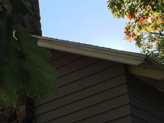 Painting the eaves