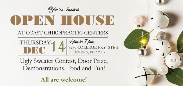 Come one, come all, and enjoying learning about Coast Chiropractic Centers in the holiday spirit!...