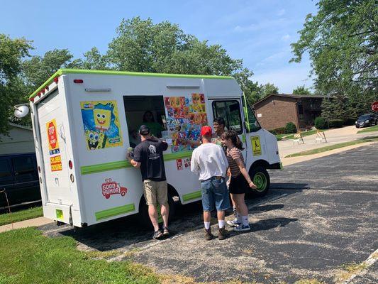 The ice ream truck