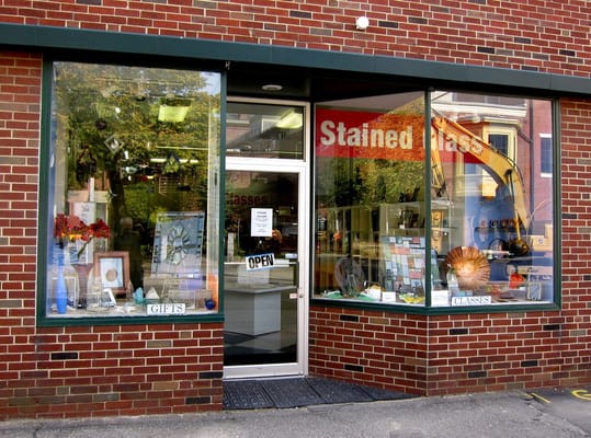 The old storefront in Portsmouth, heavily cropped because State Street is under construction.