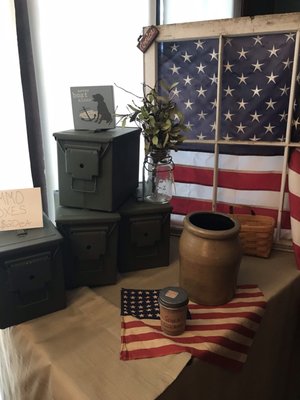 Flag window and ammo boxes