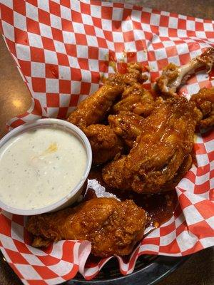 Mango habanero wings