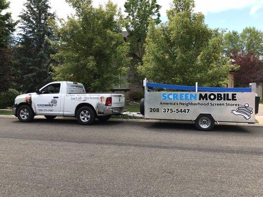 Our mobile truck and trailer.