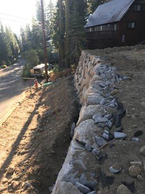 Donner Lake Residential Retaining Wall