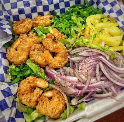 Fried Shrimp Salad