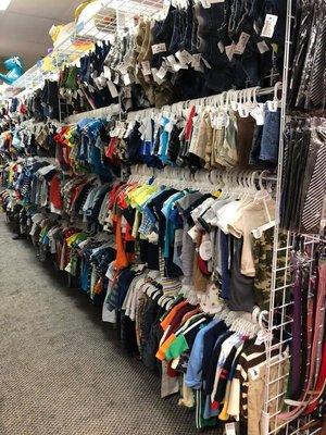 Gently used boys size 3-6 months clothing section!