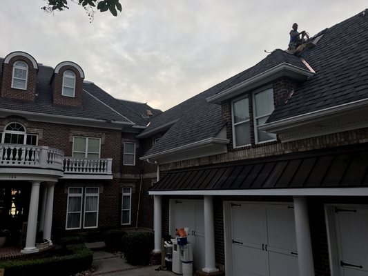 Camelot Antique Slate Roof Installation in Mooresville NC from Master Elite Contractor JW Services Inc of NC