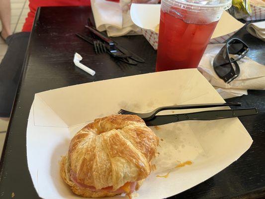 Ham, Egg, and Cheese Croissant