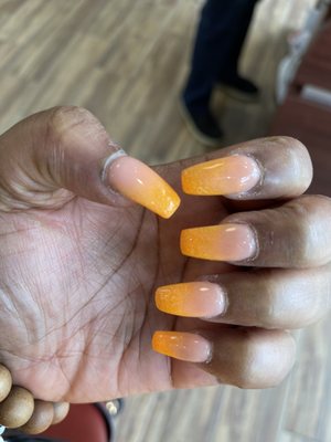 Orange ombré