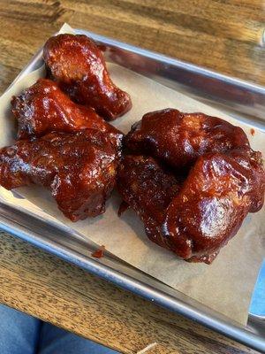 Spicy bbq chicken wings