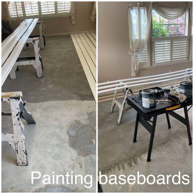 Painting and Installation Baseboards