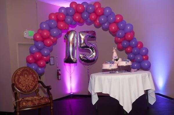 Balloon Arch with Numbers