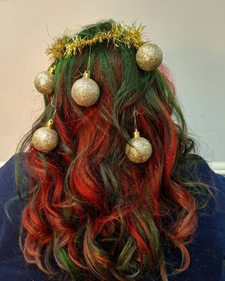 Holiday hair for hair contest