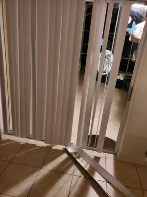 Torn blinds