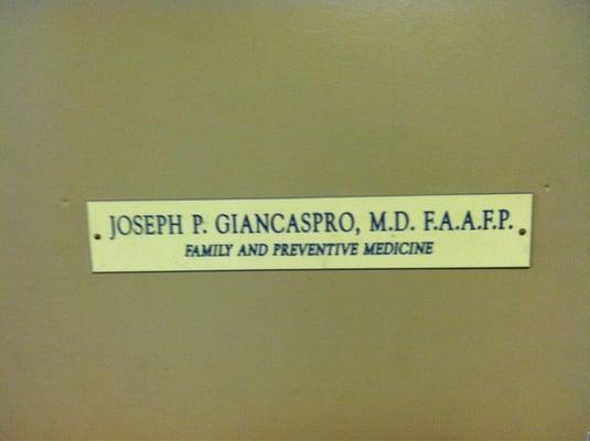 Giancaspro Joseph P MD