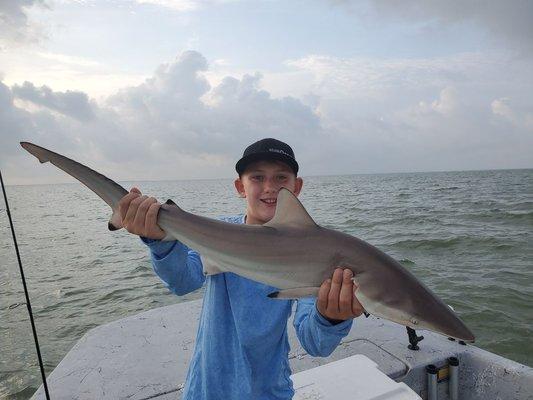 First time catching a shark