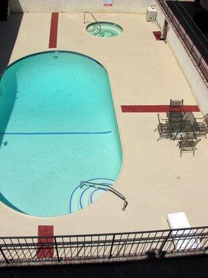 Pool deck resurfacing