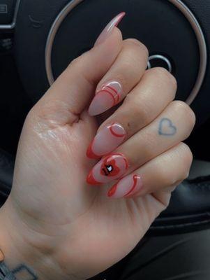 Bad Bunny nail design