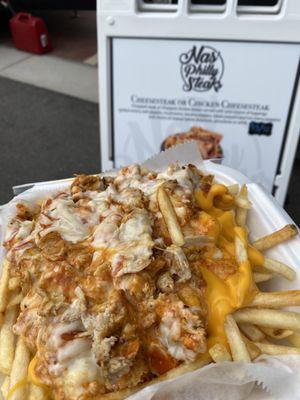 Buffalo chicken steak fries