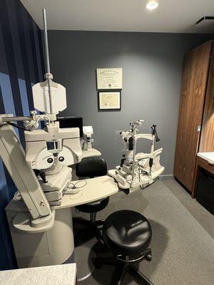 Comprehensive eye exams for glasses, contacts and eye health performed using top of the line equipment