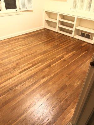 Refinished floor