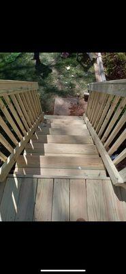 Stairs of a deck