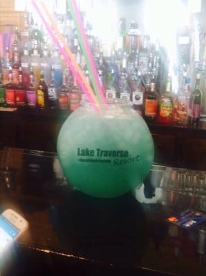 The famous "Fishbowl" drinks!