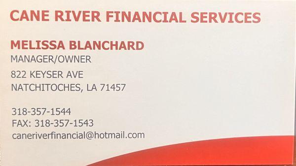 Cane River Financial Services