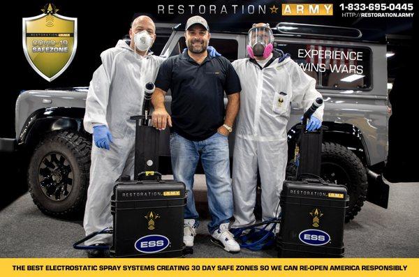 Restoration Army - We are Disinfecting the places you spend the most time in, so you and your loved ones can be safe!