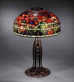 Tiffany Studios "Poppy" table lamp.