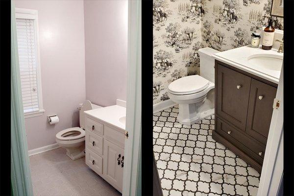 Powder Room : Before an After