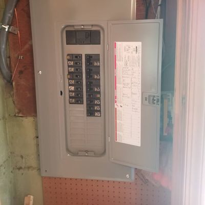 Electrical panel upgrade...