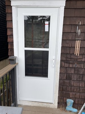 New storm door for winter.