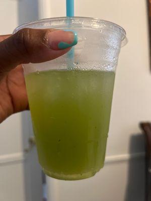 Cucumber pineapple mint juice