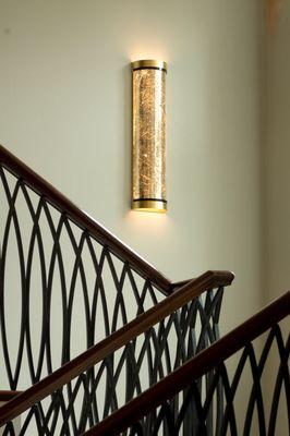 Gold sconce light