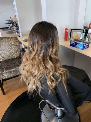 Ombré hair and style