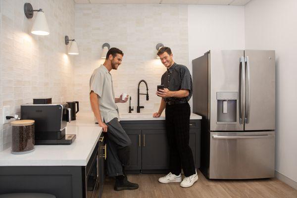 Shared Kitchen with refrigerator access and free coffee