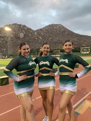 Tahquitz High School pom ladies shining under those Friday Night Lights!