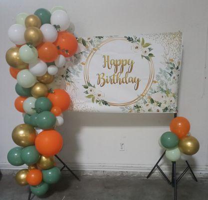 Birthday backdrop