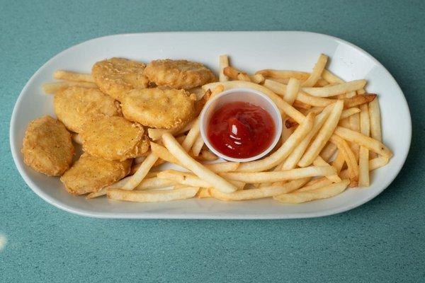 Chicken nuggets and fries