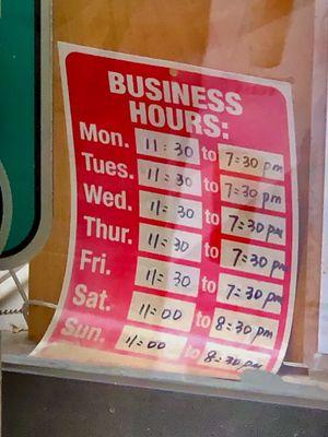 Business Hours