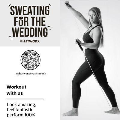 Sweating for the wedding? Workout with us, look amazing, feel fantastic, get strong. Your journey begins now!