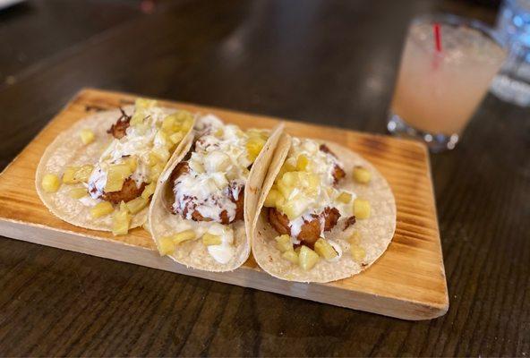 Coconut Shrimp Tacos